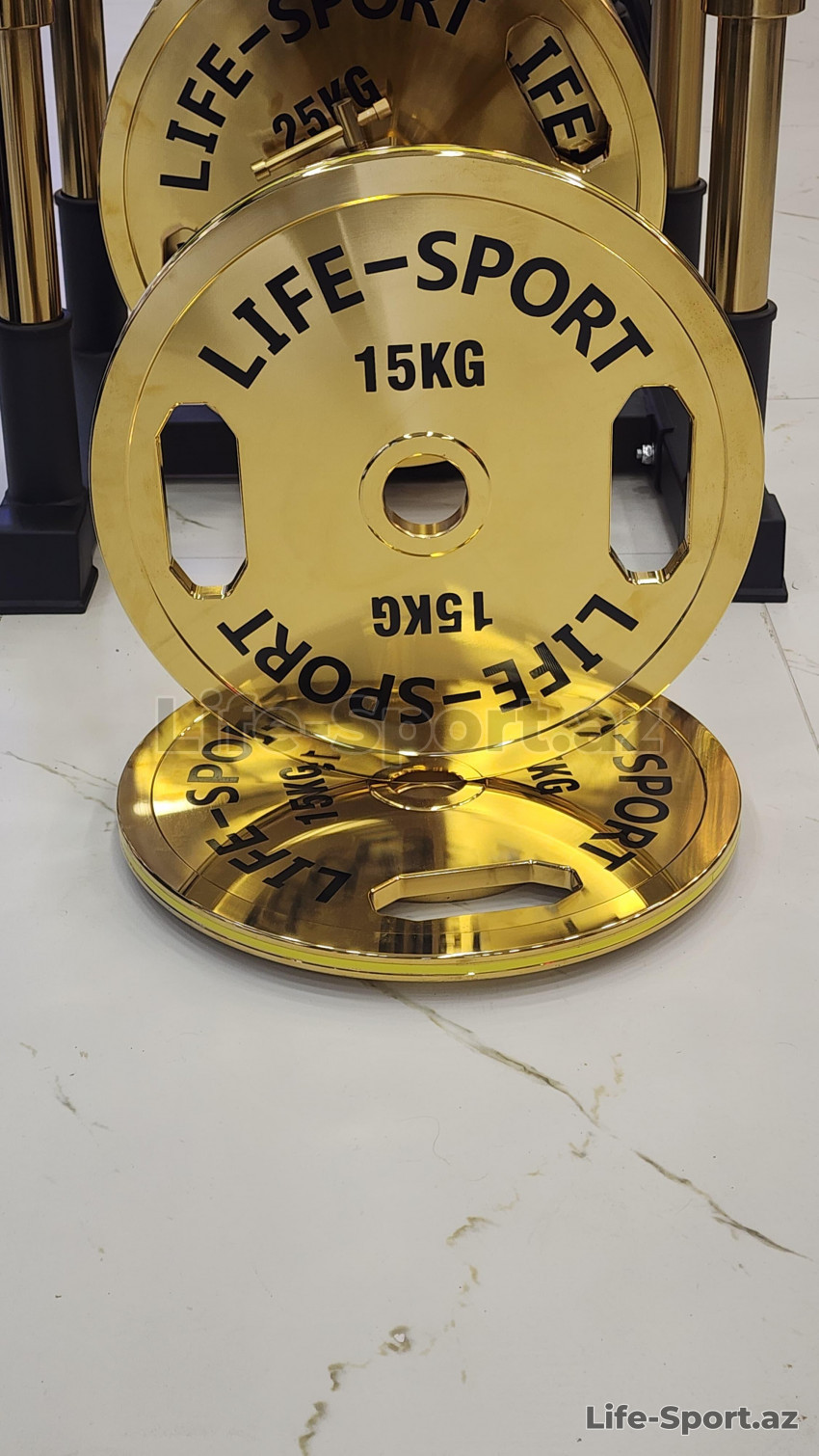 Life Sport Pro Bronze Coating Change Plate 15 kg